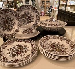 Engels porselein Ridgway Dinerset voor 5 personen