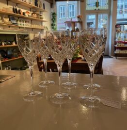 6 stuks Kristal glazen uit Toscane