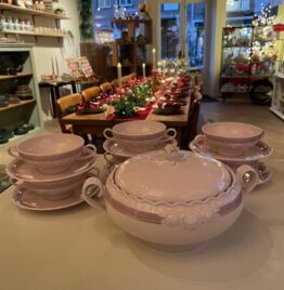 Hutschenreuther Drache modell rose 6 soepkommen & Terrine