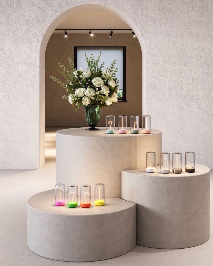 PULSE - Turquoise, oplaadbare tafellamp - Afbeelding 3