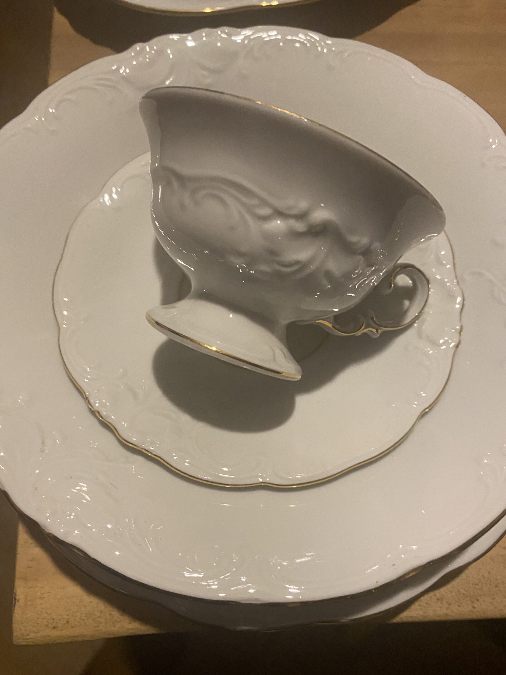 Wawel serviesset wit/goud voor 12 personen - Afbeelding 2