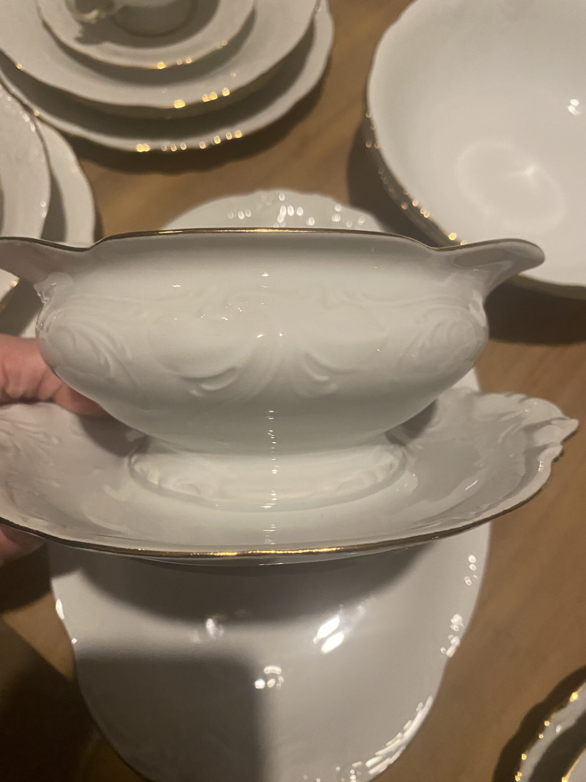 Wawel serviesset wit/goud voor 12 personen - Afbeelding 7