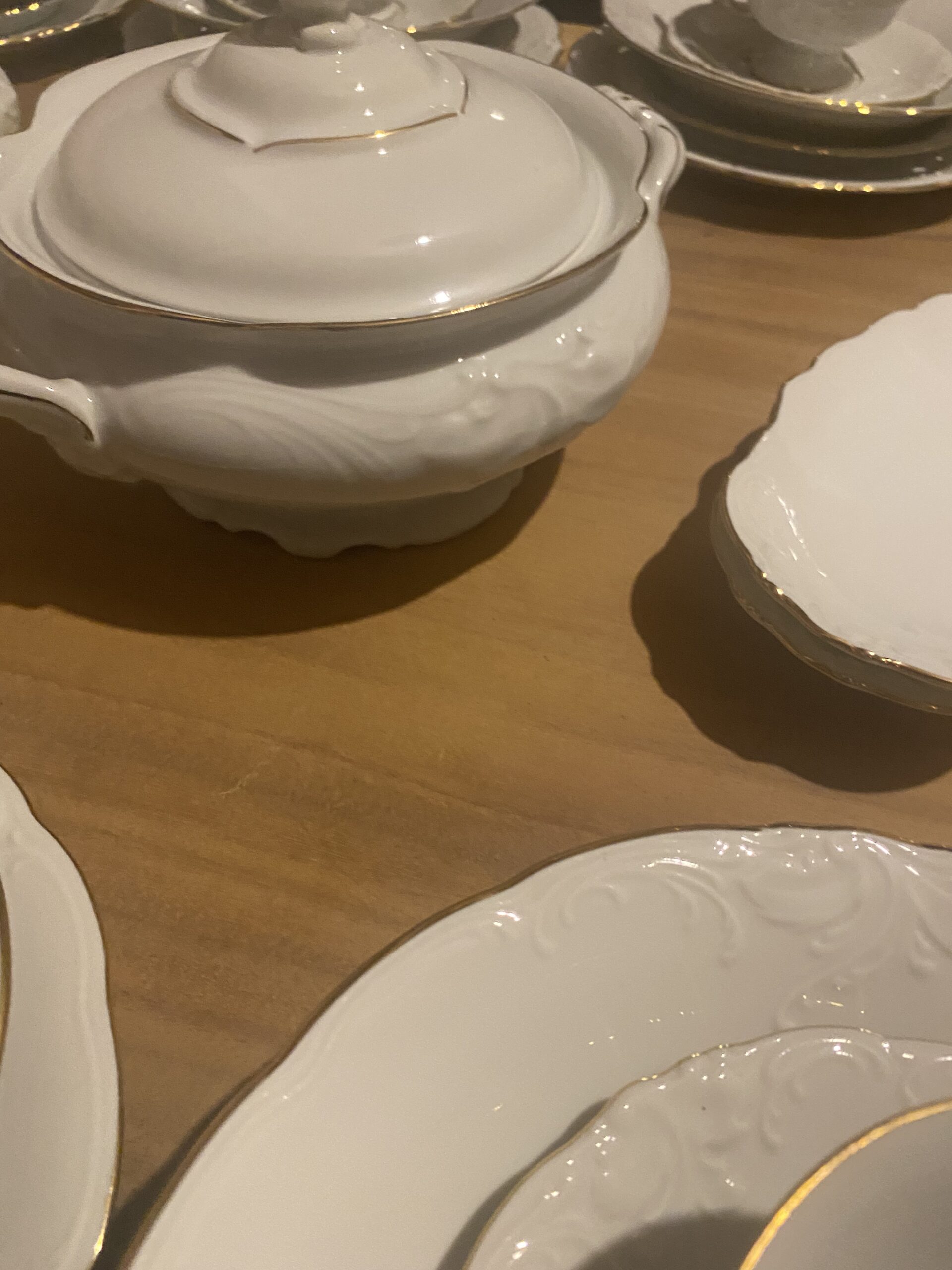 Wawel serviesset wit/goud voor 12 personen - Afbeelding 13