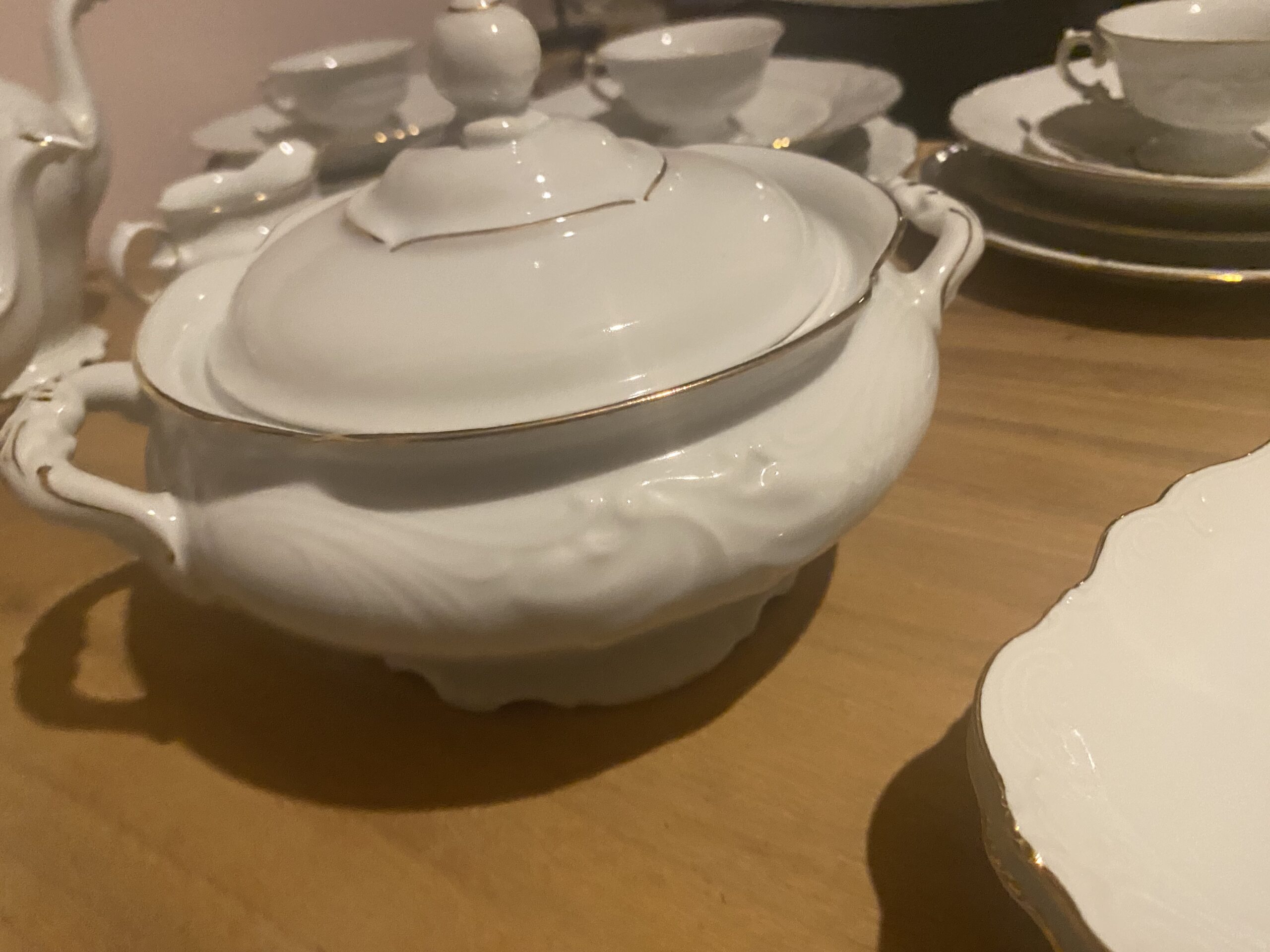 Wawel serviesset wit/goud voor 12 personen - Afbeelding 15