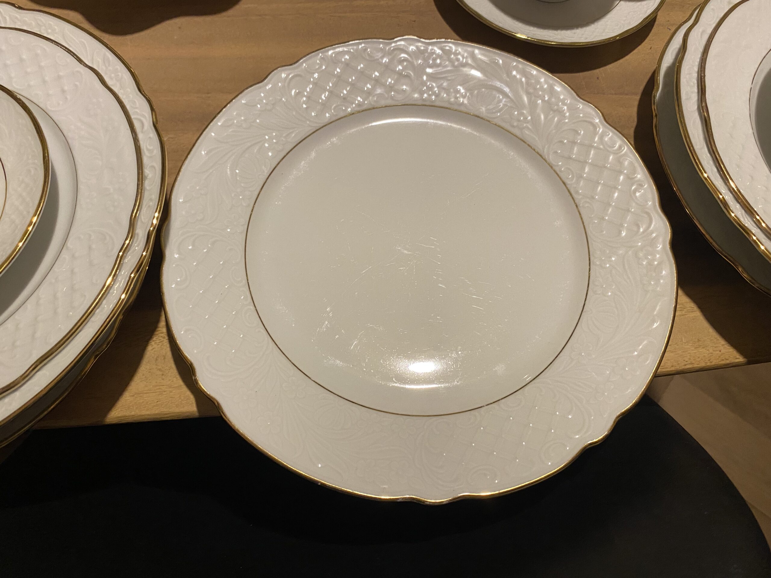 Wit servies met goud randje van Arzberg Schumann voor Tara - Afbeelding 7