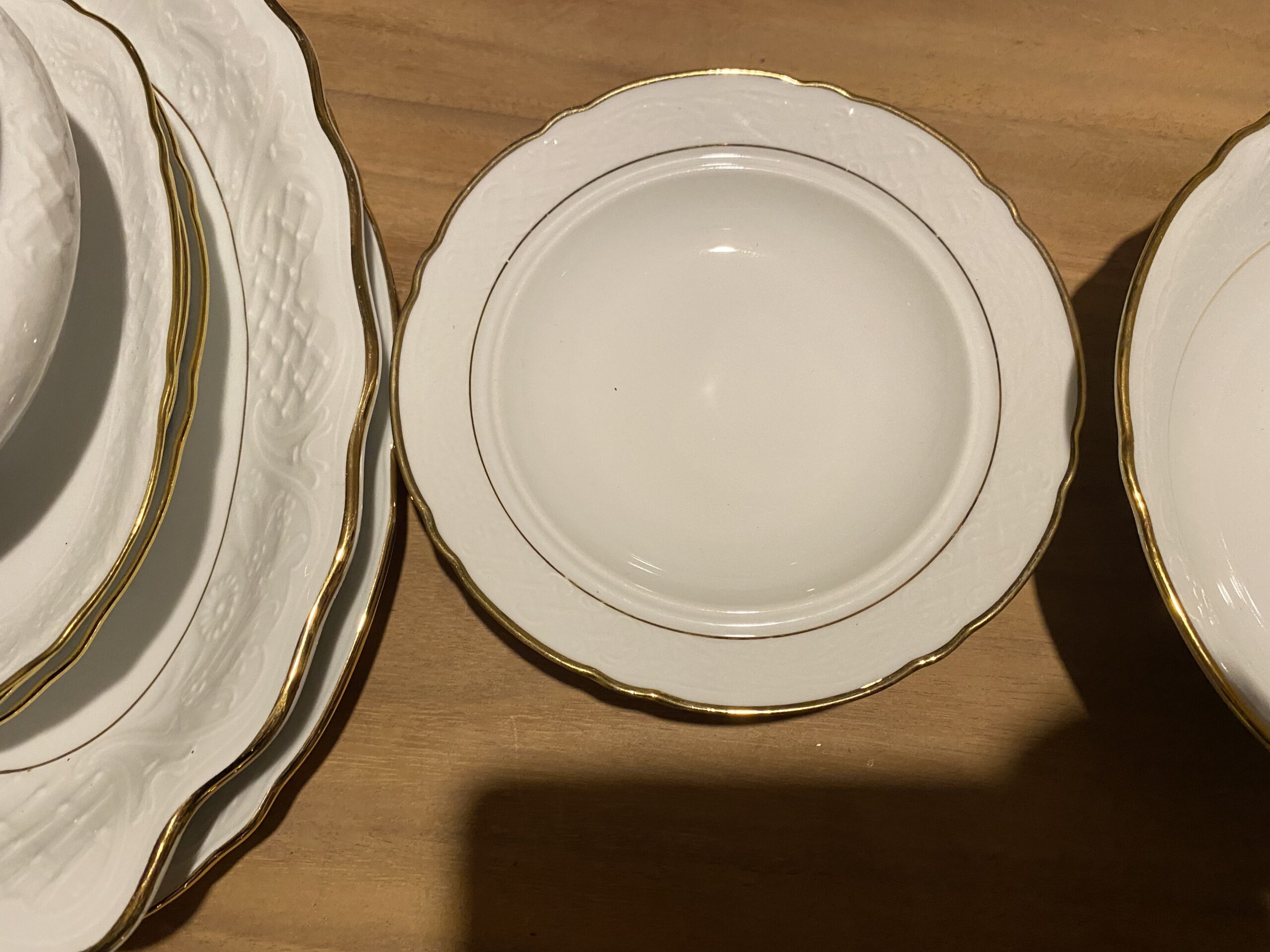 Wit servies met goud randje van Arzberg Schumann voor Tara - Afbeelding 10