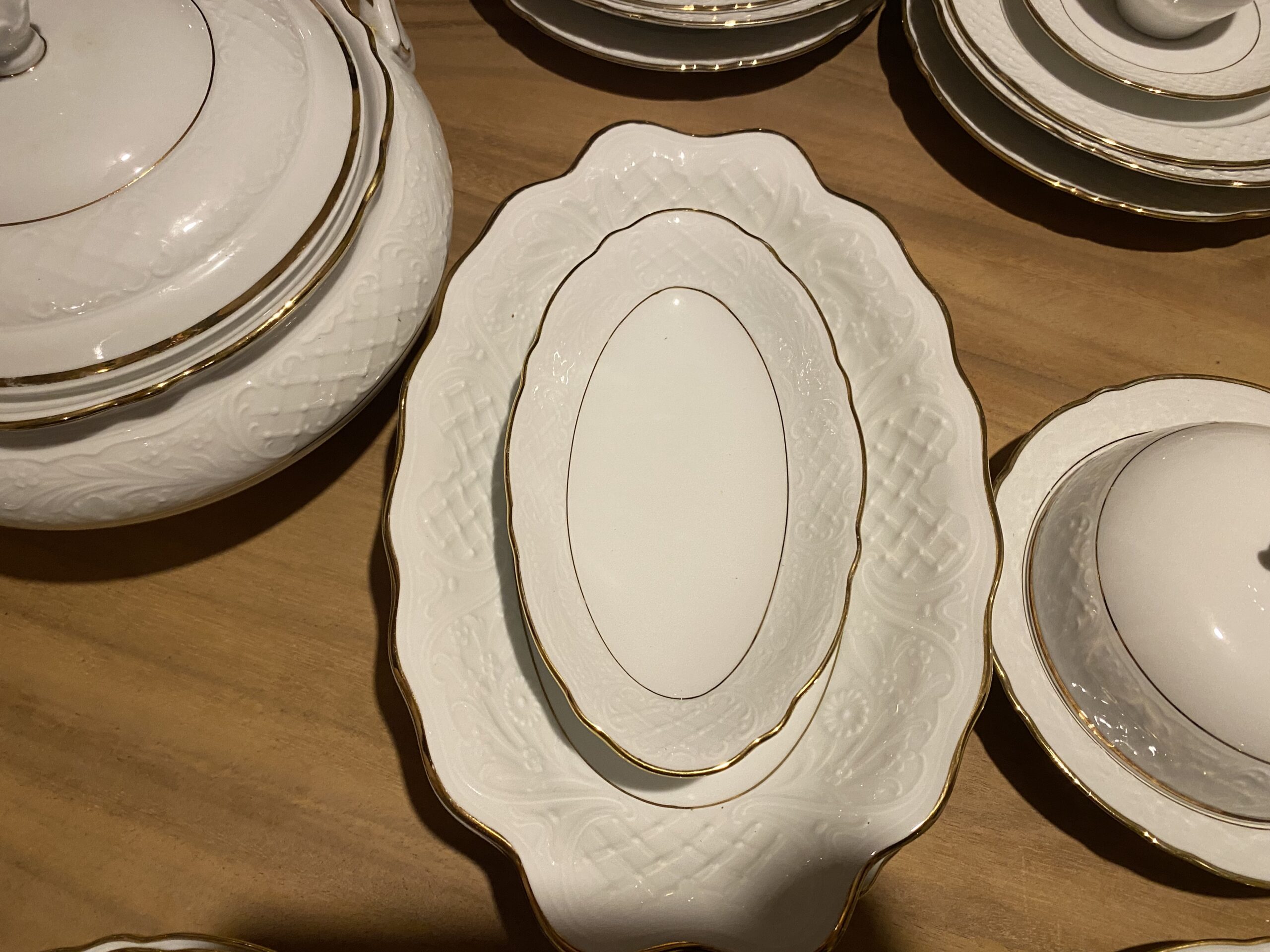 Wit servies met goud randje van Arzberg Schumann voor Tara - Afbeelding 12