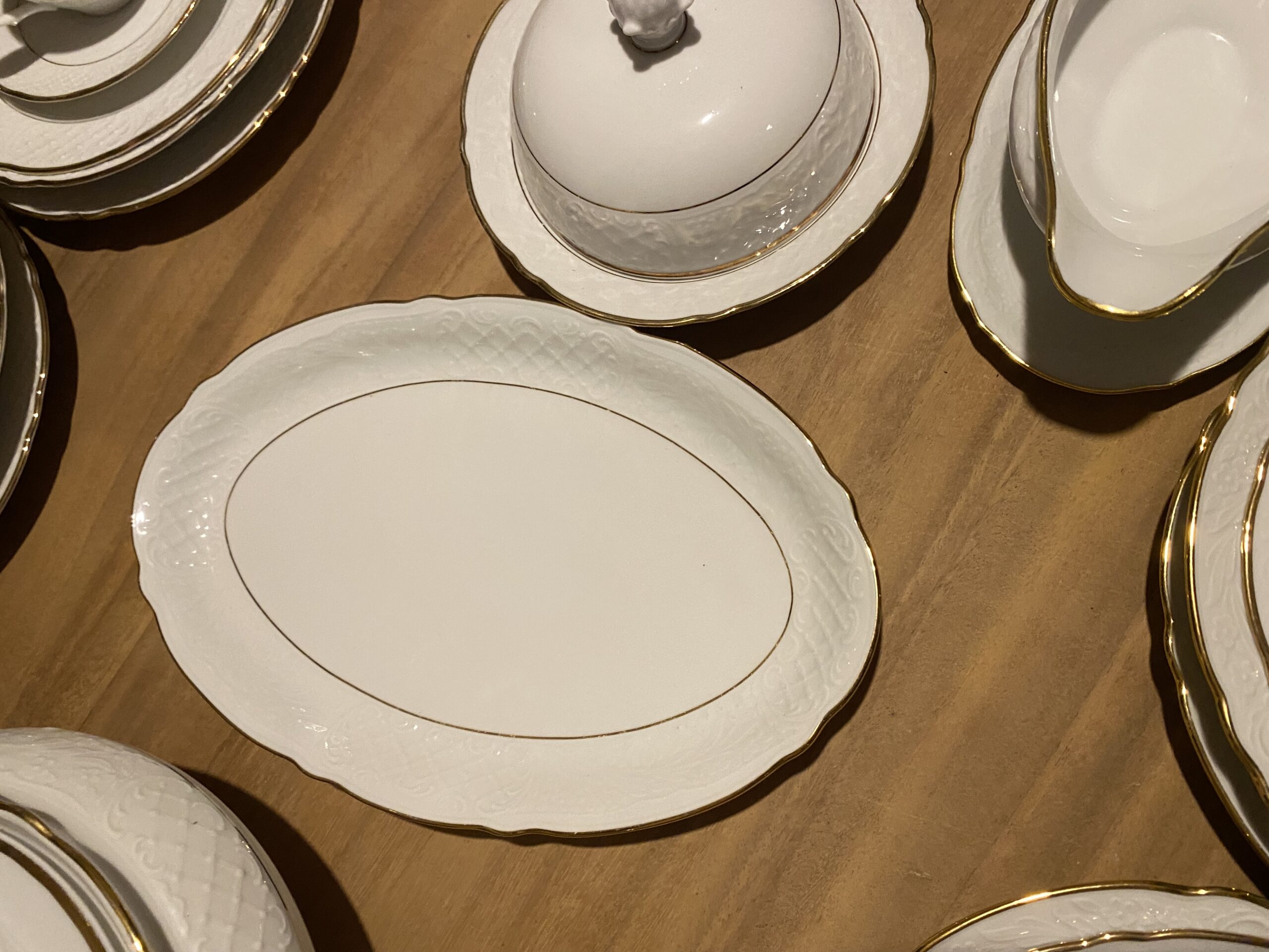 Wit servies met goud randje van Arzberg Schumann voor Tara - Afbeelding 14