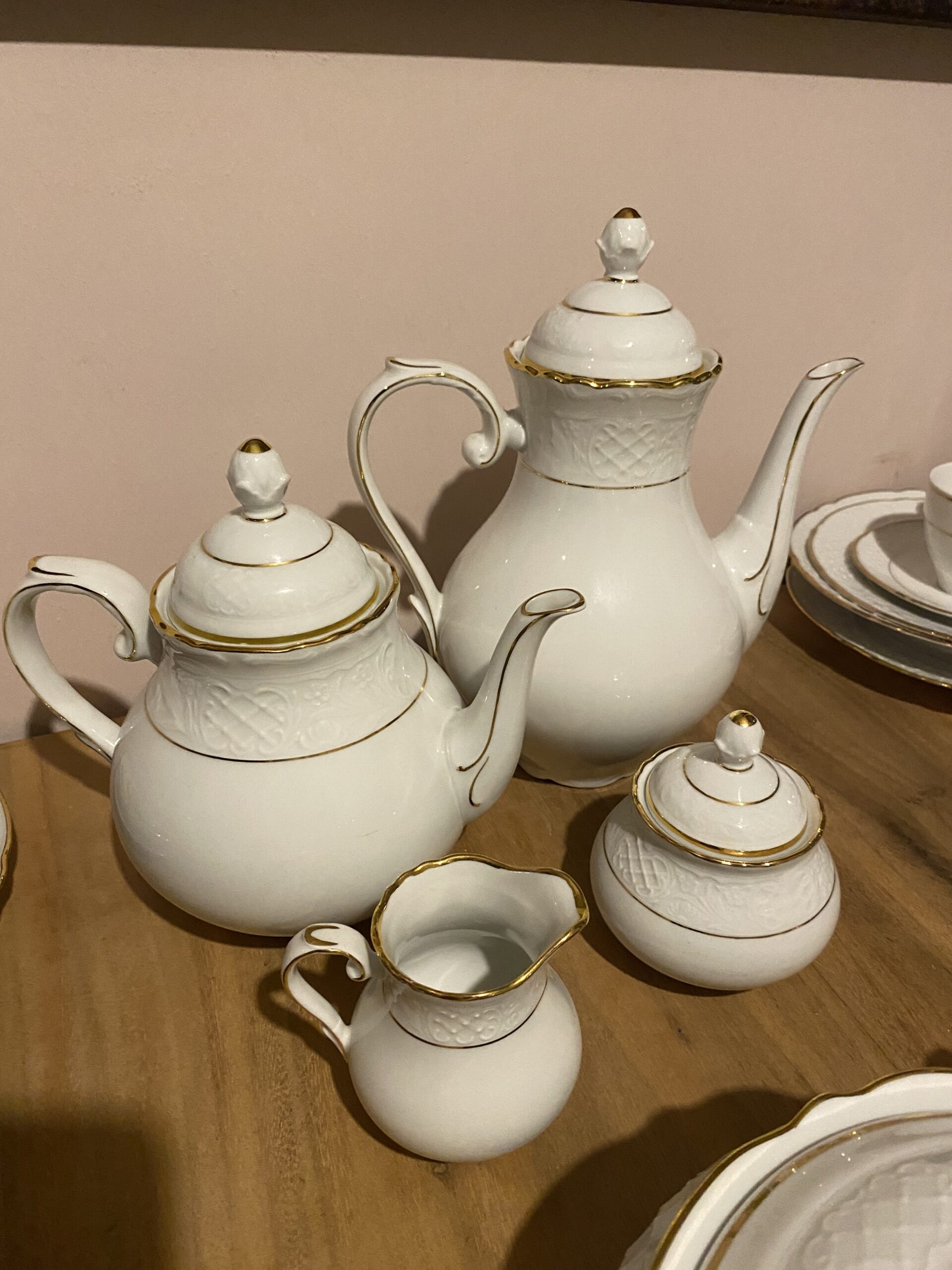 Wit servies met goud randje van Arzberg Schumann voor Tara - Afbeelding 18