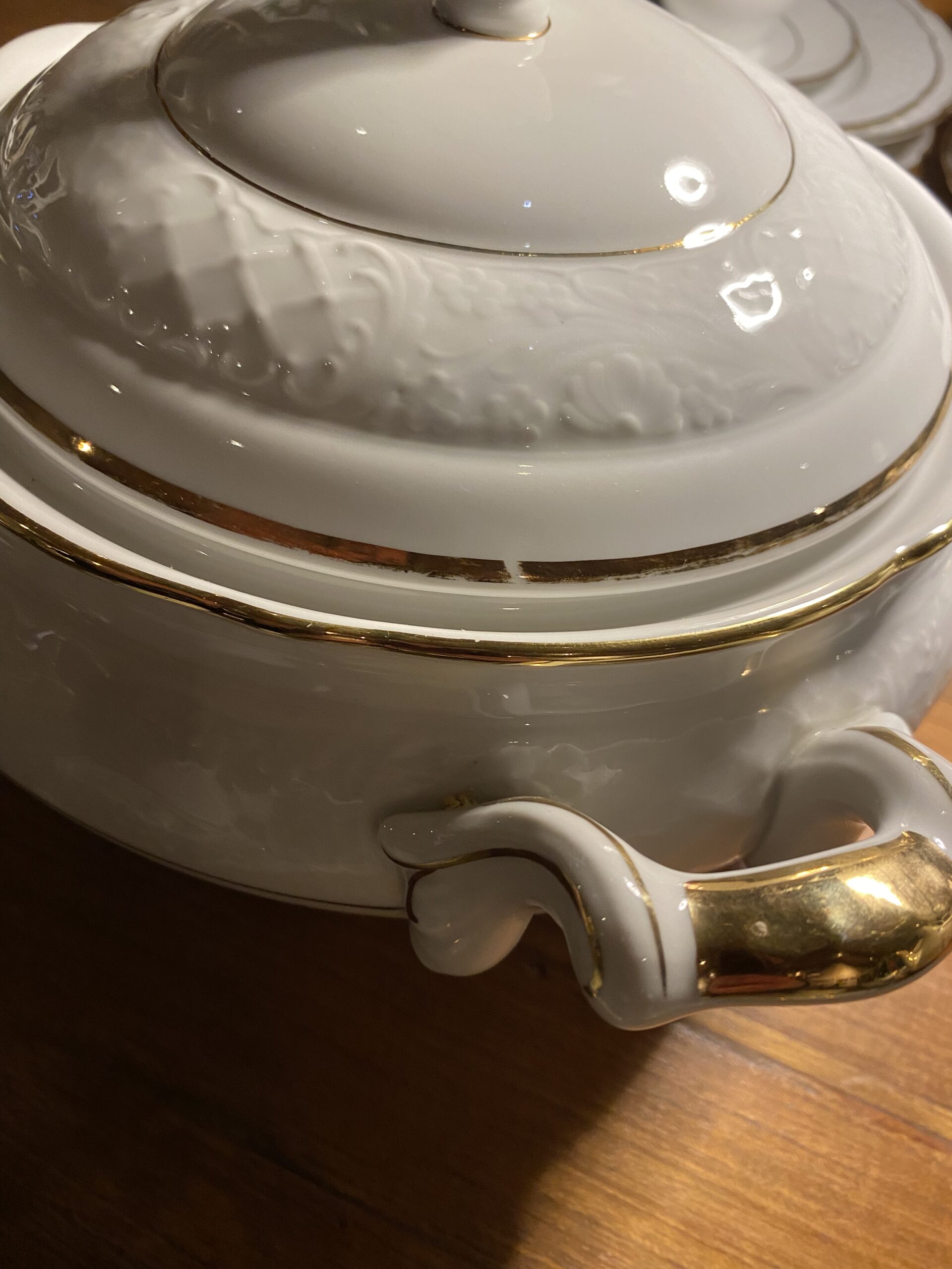 Wit servies met goud randje van Arzberg Schumann voor Tara - Afbeelding 19