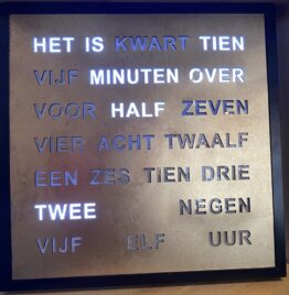 Woordklok Goud 40/40